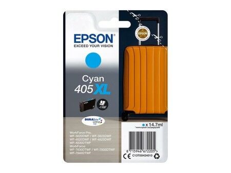 Oryginalny Wkład Atramentowy Epson 405XL Turkusowy (8 Sztuk)