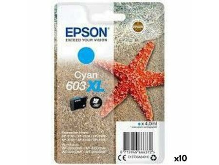Oryginalny Wkład Atramentowy Epson 603 XL Turkusowy (10 Sztuk)
