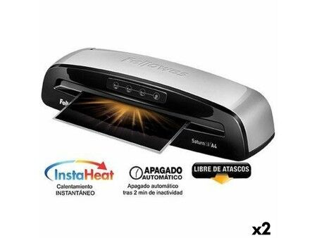 Laminator Fellowes Saturn 3i Czarny Srebrzysty (2 Sztuk)