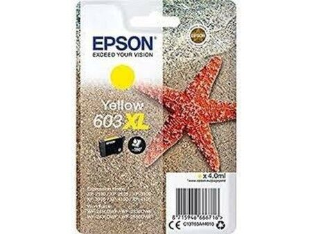Oryginalny Wkład Atramentowy Epson XP-2100 3100 4100 WF-2830DWF 2850DWF Żółty (10 Sztuk)