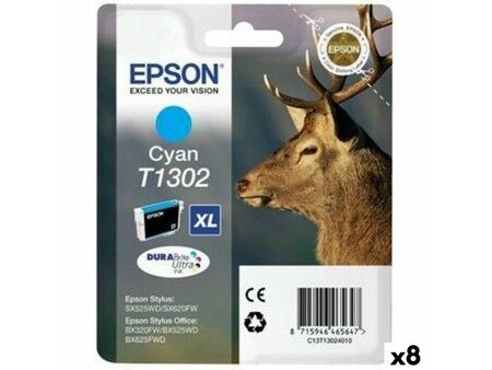 Oryginalny Wkład Atramentowy Epson BX320FW Turkusowy (8 Sztuk)