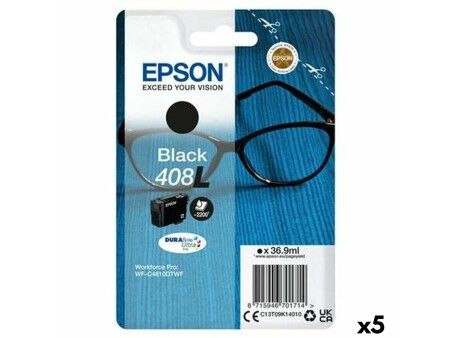 Oryginalny Wkład Atramentowy Epson WF-C4810DTWF Czarny (5 Sztuk)