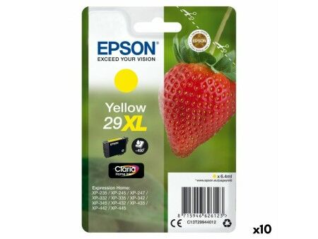 Oryginalny Wkład Atramentowy Epson XP 235 332 335 432 435 - Nº 29 XL Żółty (10 Sztuk)