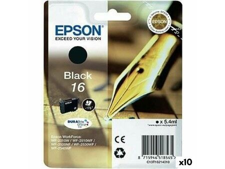 Oryginalny Wkład Atramentowy Epson Czarny (10 Sztuk)