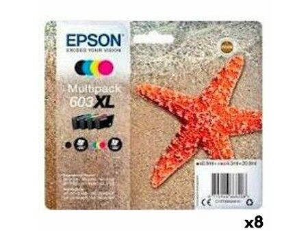Oryginalny Wkład Atramentowy Epson Czarny/Cyan/Magenta/Żółty (8 Sztuk) (1 Sztuk)
