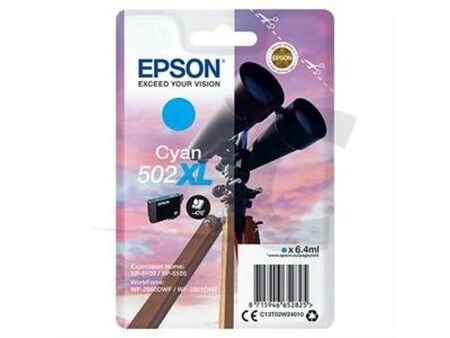 Oryginalny Wkład Atramentowy Epson XP-5100 5105 WF2860DWF 2865DWF Turkusowy (10 Sztuk)
