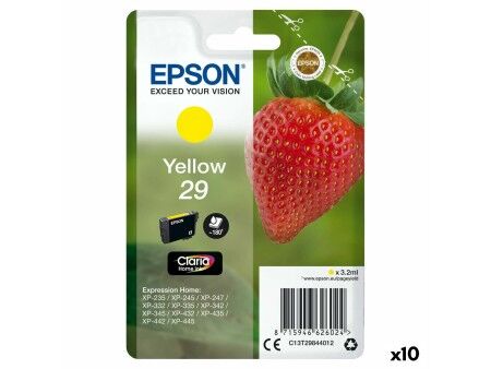 Oryginalny Wkład Atramentowy Epson XP 235 332 335 432 435 Żółty (10 Sztuk)