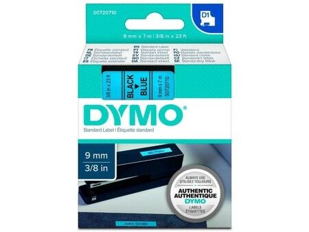 Laminowana Taśma do Drukarki Etykiet Dymo D1 40916 9 mm LabelManager™ Czarny Niebieski (5 Sztuk)