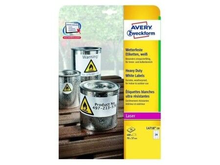 Etykiety do Drukarki Avery L4718 20 Kartki 99,1 x 139 mm (5 Sztuk)