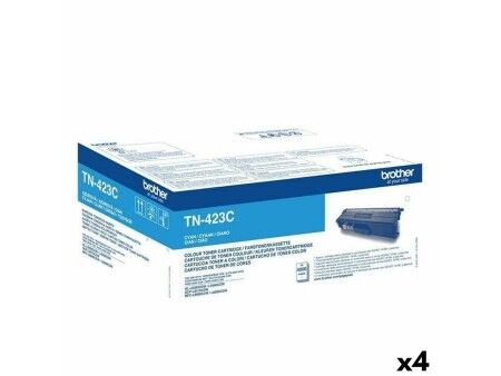 Toner Oryginalny Brother HLL8260CDW HLL8360CDW HLL9310CDW TN423C Turkusowy (4 Sztuk)