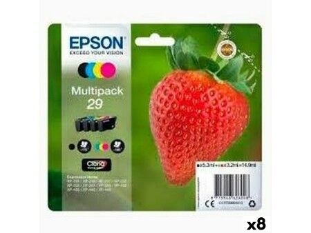 Oryginalny Wkład Atramentowy Epson XP 235 332 335 432 435 Czarny/Cyan/Magenta/Żółty 4 Części (8 Sztuk)