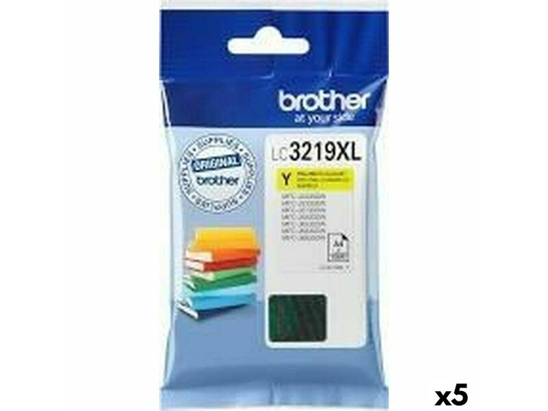Oryginalny Wkład Atramentowy Brother LC3219XL Żółty