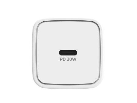 Ładowarka ścienna + kabel-USB C Celly iPhone Biały 20 W