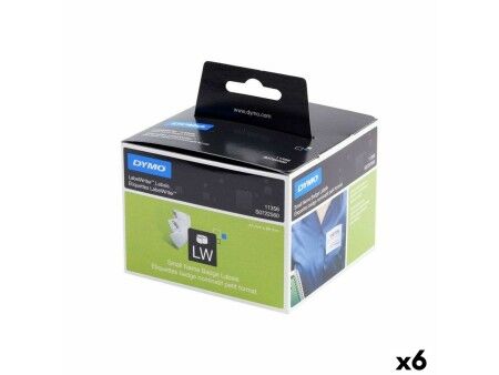 Etykiety do Drukarki Dymo LW11356 89 x 41 mm Biały (6 Sztuk)