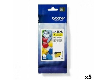 Oryginalny Wkład Atramentowy Brother MFC-J4340DW J4540DWXL J4540DW Żółty (5 Sztuk)