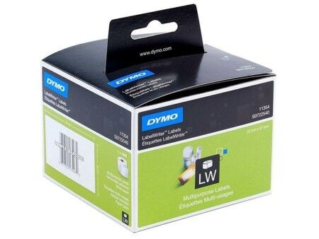 Etykiety do Drukarki Dymo Biały Czarny 32 x 57 mm 1000 Części (6 Sztuk)