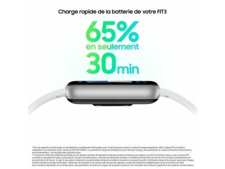 Bransoletka Aktywności Samsung Galaxy Fit3 Biały Srebrzysty 1,6"