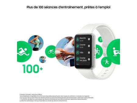 Bransoletka Aktywności Samsung Galaxy Fit3 Biały Srebrzysty 1,6"