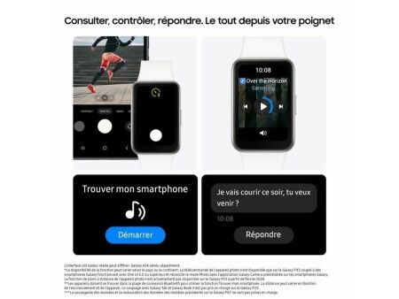 Bransoletka Aktywności Samsung Galaxy Fit3 Biały Srebrzysty 1,6"
