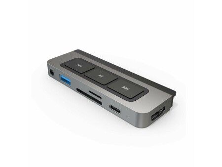 HUB USB Hyper HD449 Szary Srebrzysty