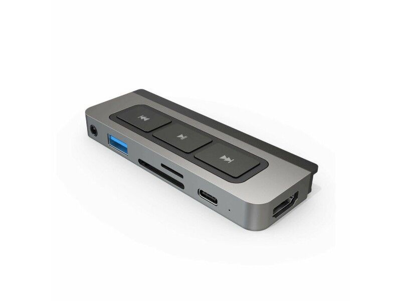 HUB USB Hyper HD449 Szary Srebrzysty