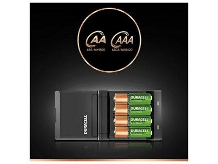 Ładowarka + baterie akumulatorowe DURACELL CEF27 2 x AA + 2 x AAA 1700 mAh 750 mAh (1 Sztuk)