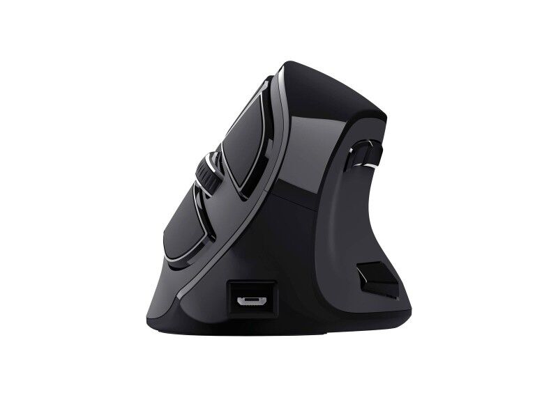 Myszka Bezprzewodowa Trust Voxx Czarny Ergonomiczny Pionowy Bluetooth Wielokrotnego ładowania