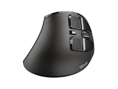 Myszka Bezprzewodowa Trust Voxx Czarny Ergonomiczny Pionowy Bluetooth Wielokrotnego ładowania