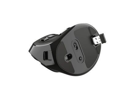 Myszka Bezprzewodowa Trust Voxx Czarny Ergonomiczny Pionowy Bluetooth Wielokrotnego ładowania