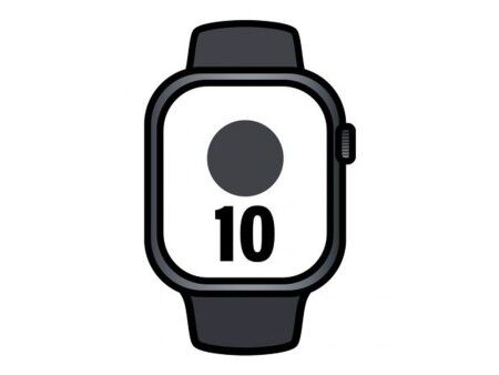 Zegarek Męski Apple MWY33QL/A Czarny Ø 46 mm