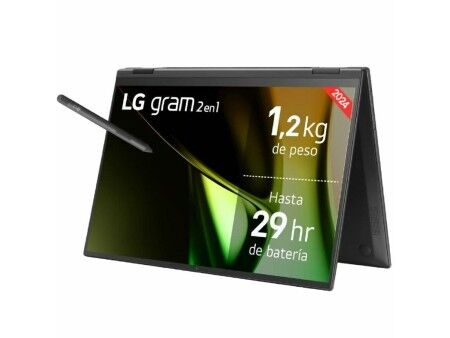 Laptop2 w 1 LG 14T90S-G.AA75B 14" intel core ultra 7 16 GB RAM 512 GB SSD Qwerty Hiszpańska