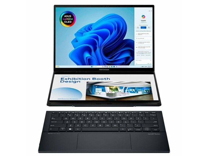 Laptop2 w 1 Asus ZenBook Duo OLED UX8406CA-PZ152W 14" Qwerty Hiszpańska 1 TB SSD Laptop2 w 1 Asus ZenBook Duo OLED UX8406CA-PZ152W 14" Qwerty Hiszpańska 1 TB SSD