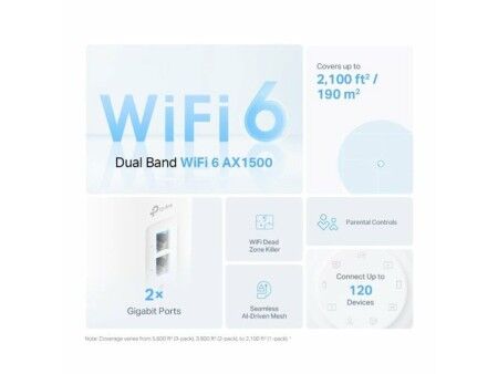 Wzmacniacz Wifi + Router + Punkt Dostępu TP-Link DECO X10(3-PACK) Biały