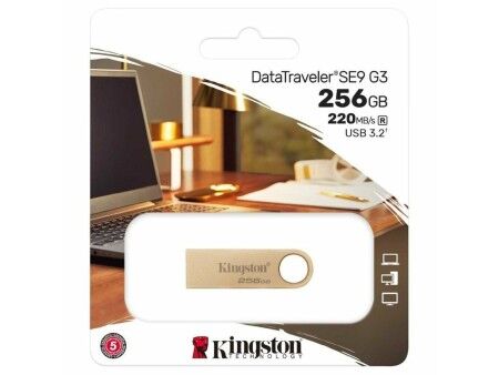 Pamięć USB Kingston DataTraveler SE9 G3 256 GB Złoty