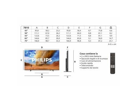 Smart TV Philips 43PUS7810/12