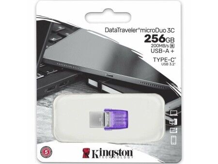 Pamięć USB Kingston DataTraveler microDuo 3C Fiolet 256 GB