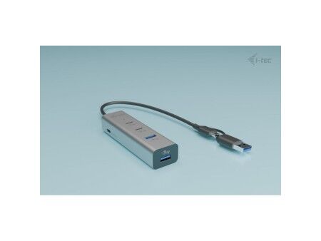 HUB USB i-Tec CAHUBMETAL2A2CPD Srebrzysty