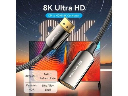 Kabel DisplayPort do HDMI Vention HFNBC Czarny