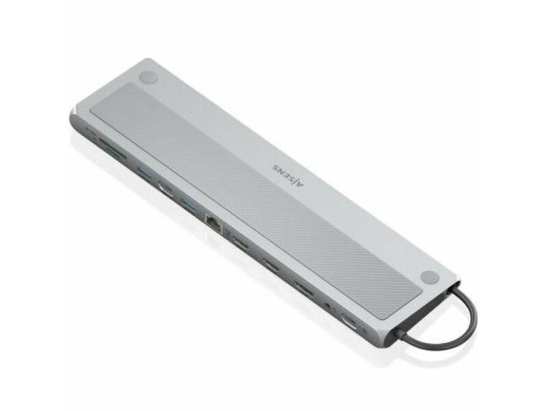 HUB USB Aisens ASUC-12P020-GR Szary 100 W 50 W