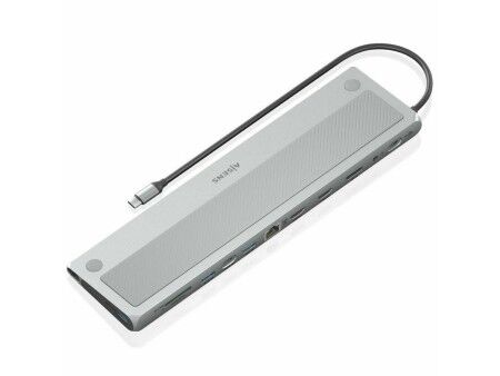 HUB USB Aisens ASUC-12P020-GR Szary 100 W 50 W
