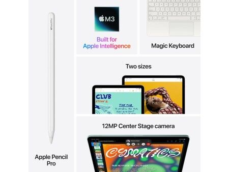 Tablet Apple 13" M3 8 GB RAM 512 GB Niebieski