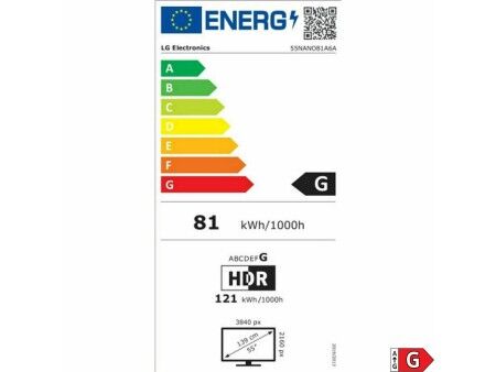 Smart TV LG 55NANO81A6A.AEU 4K Ultra HD 55" LED