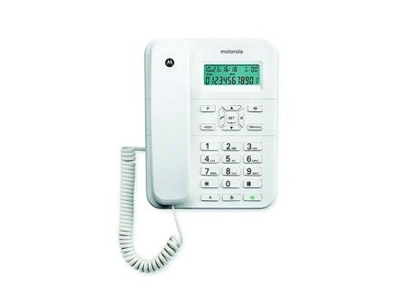 Telefon Stacjonarny Motorola Biały