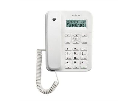 Telefon Stacjonarny Motorola Biały