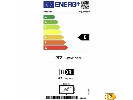Smart TV Toshiba 4K Ultra HD HDR10+ HDR10 DVB-T2 400 Hz PQI QLED