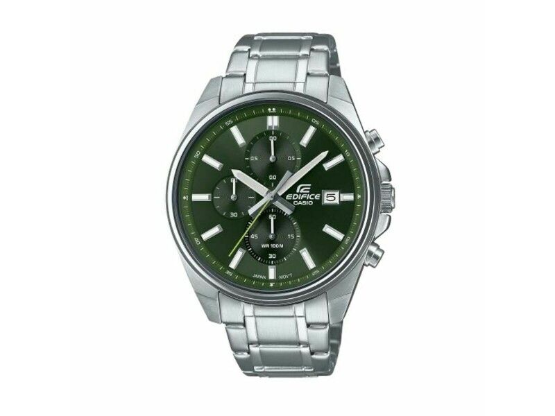 Zegarek Męski Casio Kolor Zielony Srebrzysty