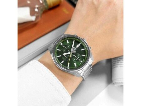 Zegarek Męski Casio Kolor Zielony Srebrzysty