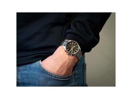 Zegarek Męski Casio Brązowy Srebrzysty
