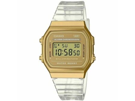 Zegarek Unisex Casio VINTAGE COLLECTION - TRANSPARENT BAND - GOLD