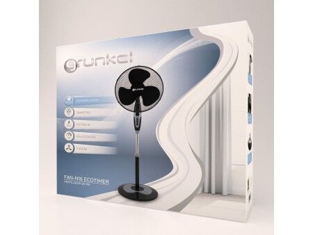 Wentylator stołowy Grunkel FAN-N16 ECOTIMER Czarny 50 W